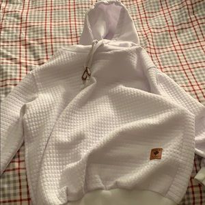 White checkered hoodie